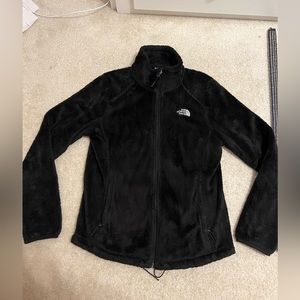 NORTH FACE women’s fleece black jacket size medium!!!